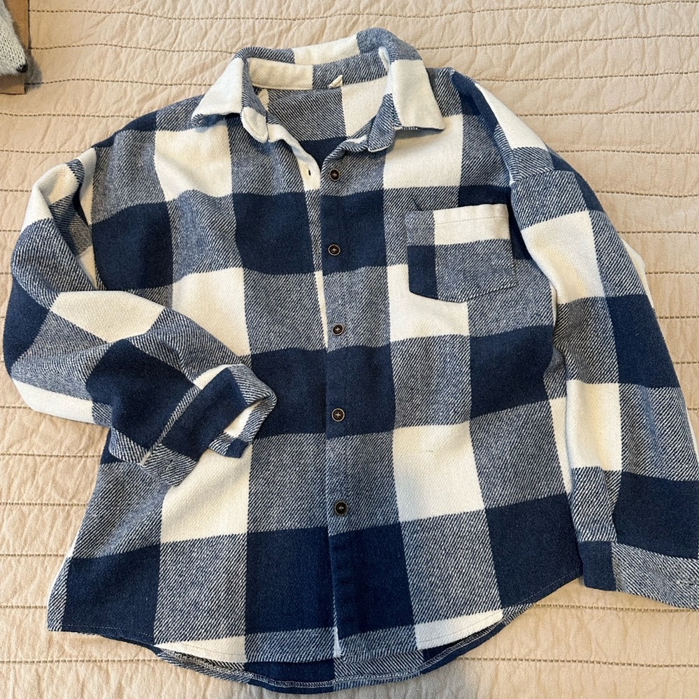 Blue flannel jacket / shacket